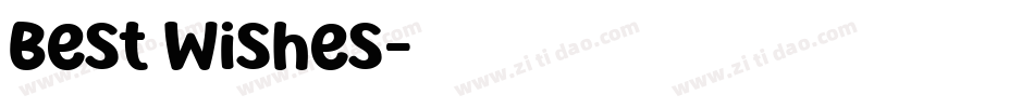 Best Wishes字体转换